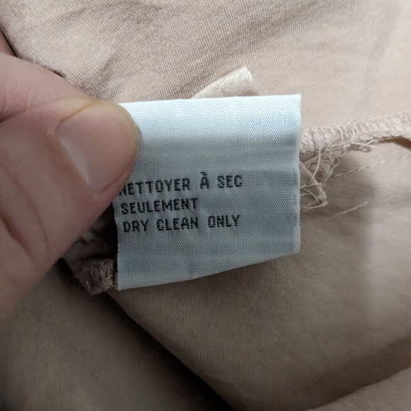 🦃 Josef women's pink / beige short sleeves 100% silk top size S - Picture 7 of 10